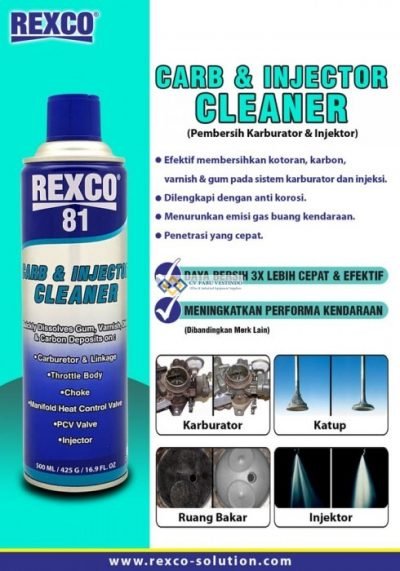 Rexco 81 Pembersih Karburator dan Injektor (Cleaner) 500 Ml - Gambar 5