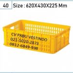 Rabbit 2005 Keranjang Box Container Berlubang Plastik Serbaguna