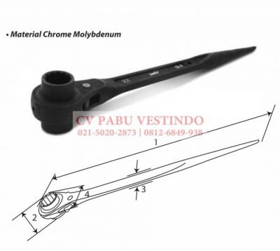 Kunci Ring Doble Ratchet Tekiro