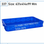 2290 Box Keranjang Container Green Leaf 2290 P Box Container Keranjang rapat Plastik Serbaguna Industri wadah