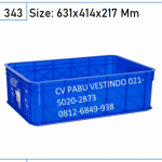 2292 Box Keranjang Container Green Leaf 2292 P Box Container Keranjang rapat Plastik Serbaguna Industri wadah