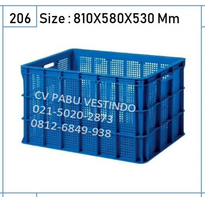 7009 Keranjang Container Berlubang Roda