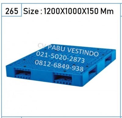 Pallet Plastik NPD-1210 4 Way Entry, Reversible, Forklift - Gambar 2