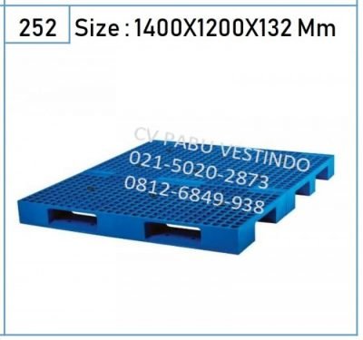 Pallet Plastik NPS-1412 4 Way Entry, Reversible, Forklift - Gambar 2