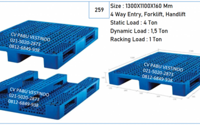 Pallet Plastik 4 Way Entry, Forklift, Handlift NPA-1311
