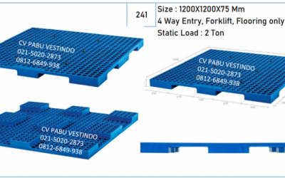 Pallet Plastik 4 Way Forklift, Flooring NPI-1212S