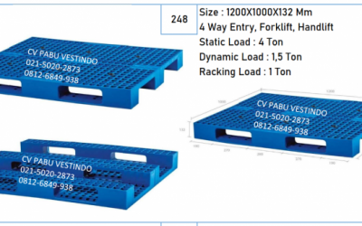 Pallet Plastik 4 Way Entry, Forklift, Handlift NPS-1210