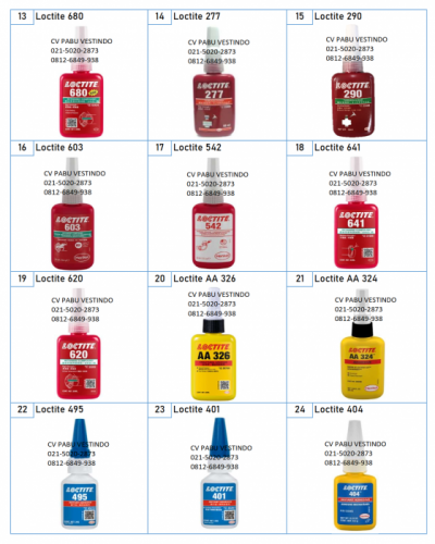Loctite List Produk - Gambar 2