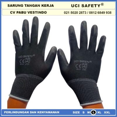 Sarung Tangan Uci Safety Industri Pabrik Bagunan Mekanik Anti Slip