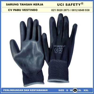 Sarung Tangan Uci Safety Packing Berkebun Motor Dilapisi Karet Palmfit