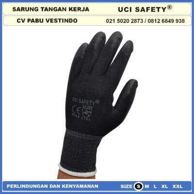 Sarung Tangan Pengaman kerja Elektronik Assembly Statis PU Palmfit - Gambar 8