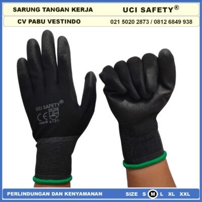 Uci Safety Sarung Tangan Multitask Karet Kerja Palmfit Coating Karet - Gambar 6