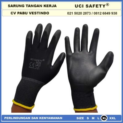 Uci Safety Sarung Tangan Multitask Karet Kerja Palmfit Coating Karet - Gambar 8