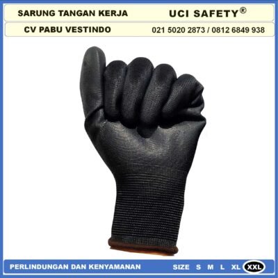 Uci Safety Sarung Tangan Statis Multitask Polyurethane Kerja Motor - Gambar 8