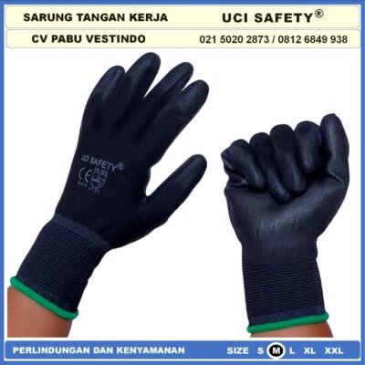 Uci Safety otomotif Mekanik Bengkel Montir Motor Safety Gloves Kerja - Gambar 6