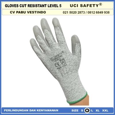 Uci Safety Sarung Tangan Anti Sayat Anti Gores Level 5 - Gambar 2