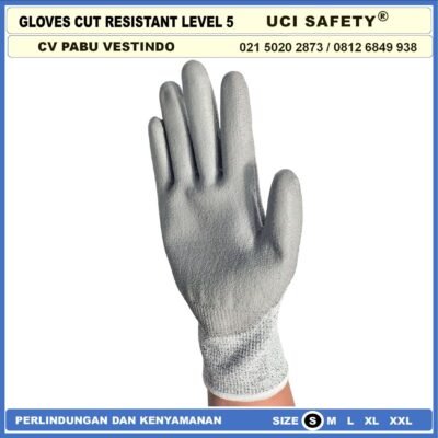 Sarung Tangan Kerja CUT Karet,Bengkel, Mekanik, Motor, Security, Kebun - Gambar 5