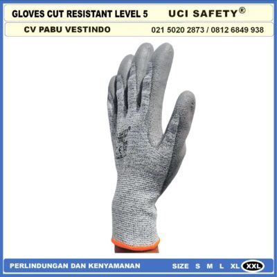 Uci Safety Sarung Tangan Anti Potong sayat bacok benda tajam bekerja - Gambar 4