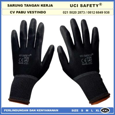 Sarung Tangan Hitam Black - Gambar 3