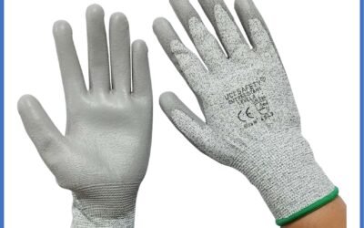 Anti Sayat Cut Resistant safety Gloves Anti Benda Tajam Anti Pisau Potong Anti Gores Hand Gloves Anti Licin Anti Slip Anti Iris Coating Karet Telapak Tangan dilapisi karet