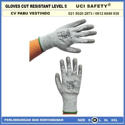 Uci Safety Resistant Gloves - Sarung Tangan Anti Sayat - Anti Senjata tajam - Anti Pisau - Gambar 8