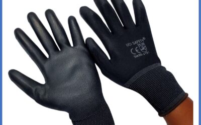 Karet Safety Gloves Industri Pabrik Berkebun Packing Palm Fit Security Satpam