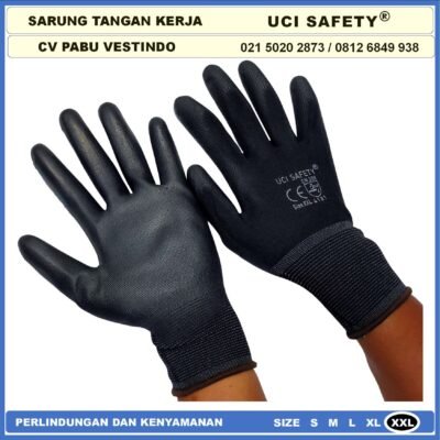 Sarung Tangan Uci Safety Safety Gloves Multitask Coating Karet PU