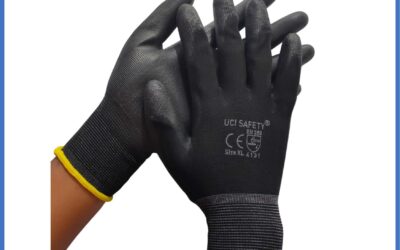 otomotif Mekanik Bengkel Montir Motor Pengaman kerja Polyurethane Safety Gloves Industri Pabrik