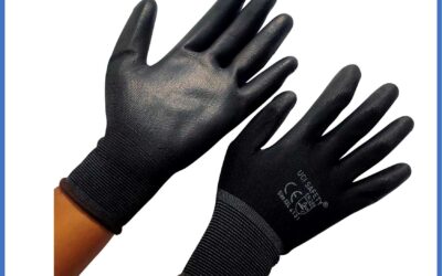 Berkebun Bahan Nylon Polyester Karet Proyek Tukang Bagunan Hitam Black