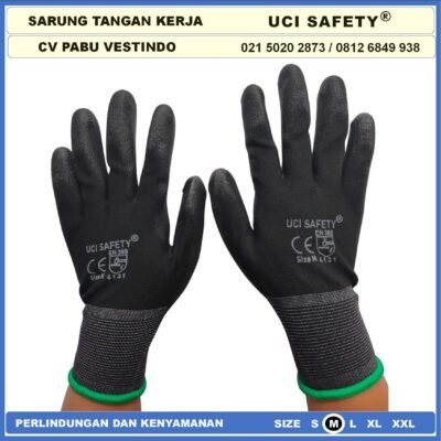 Sarung Tangan Industri Pabrik Hand Gloves Bengkel Berkebun Anti Slip