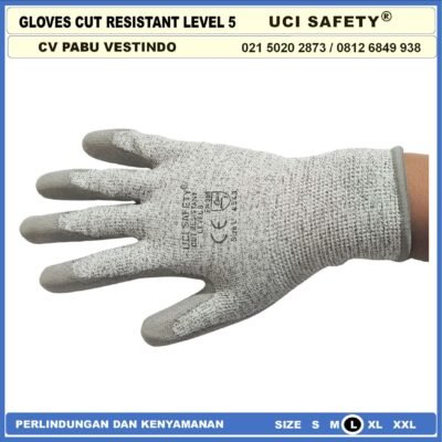 Uci Safety Resistant Gloves - Sarung Tangan Anti Sayat - Anti Senjata tajam - Anti Pisau - Gambar 7
