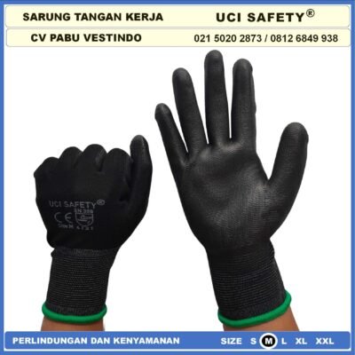 Uci Safety Berkebun Sarung Tangan Palm Fit Safety Gloves Anti Slip