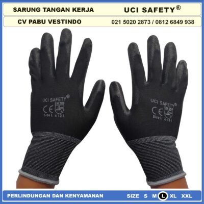 Uci Safety otomotif Mekanik Bengkel Montir Motor Safety Gloves Kerja