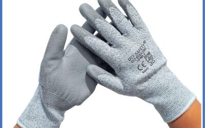 Hand Gloves Anti Licin Anti Slip Anti Iris Coating Karet Telapak Tangan dilapisi karet Warna Abu Abu Pengaman kerja Sarung Tangan Safety Kerja Safety Gloves Kawat Besi Baja Kaca Pabrik industri Kontruksi Welding Proyek bengkel
