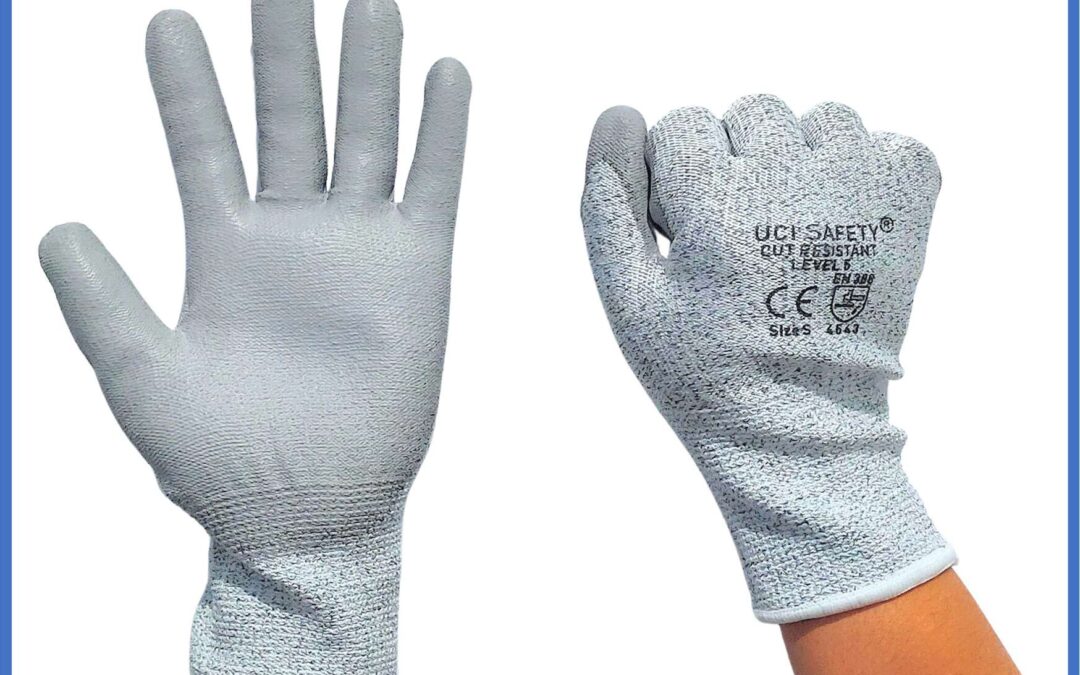 Safety Gloves Kawat Besi Baja Kaca Pabrik industri Kontruksi Welding Proyek bengkel Ukuran M & L Level 5 Uci Safety Tebal Motor, Berkebun, Mekanik, Bengkel, Tukang