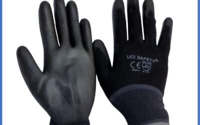 Uci Safety Sarung Tangan Kerja Karet Polyurethane PU Palm Fit Ukuran S,M, L, XL Palmfit Safety Gloves Proyek Security Satpam Industri Pabrik Motor Mekanik Bengkel Montir otomotif Berkebun Bagunan Tukang Hitam Black Dilapisi Karet Anti Slip Hand Gloves Coating Karet Telapak Tangan dilapisi karet Pengaman kerja Bahan Nylon Polyester Packing Elektronik Assembly Static Statis Multi Purpose Multitask