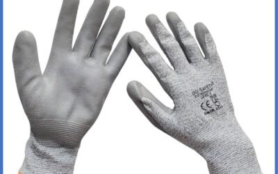 Pengaman kerja Sarung Tangan Safety Kerja Safety Gloves Kawat Besi Baja Kaca Pabrik industri Kontruksi Welding Proyek bengkel Ukuran M & L Level 5 Uci Safety Tebal Motor, Berkebun, Mekanik, Bengkel, Tukang