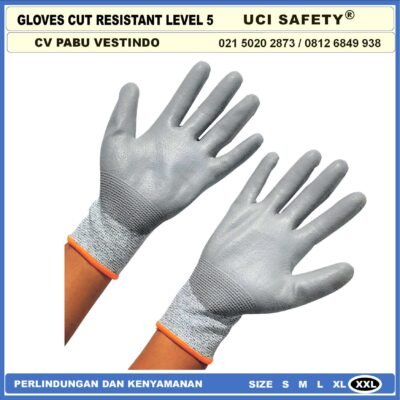 Coating Karet Pengaman kerja Safety Gloves Sarung Tangan Uci Safety - Gambar 6