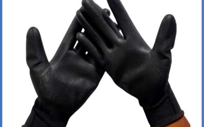 Safety Gloves Anti Slip otomotif Mekanik Bengkel Montir Motor Bahan Nylon Polyester Karet