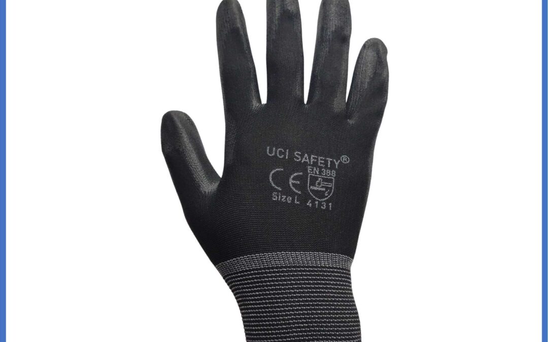 Telapak Tangan dilapisi karet PU Palm Fit Dilapisi Karet Hand Gloves Bahan Nylon Polyester