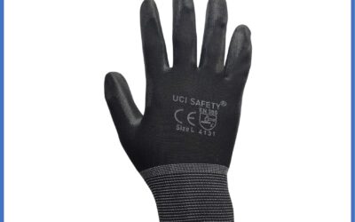 Telapak Tangan dilapisi karet PU Palm Fit Dilapisi Karet Hand Gloves Bahan Nylon Polyester