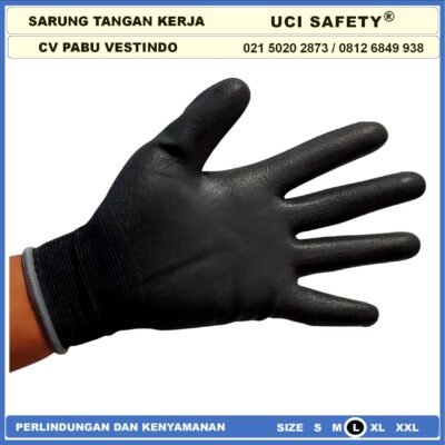 Sarung Tangan Uci Safety otomotif Bagunan Tukang Proyek Kerja Berkebun - Gambar 3