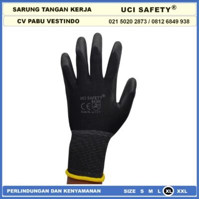 Sarung Tangan Uci Safety Bengkel otomotif Berkebun Tukang Anti Slip