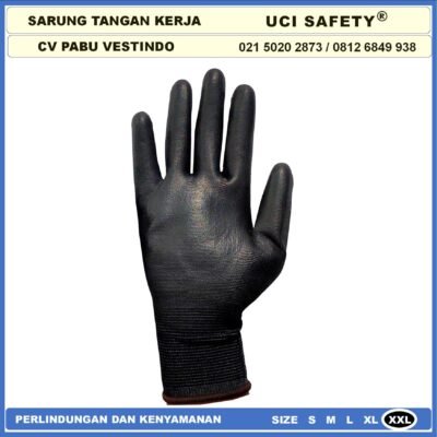 Sarung Tangan Uci Safety Mekanik Montir otomotif Bagunan Coating Karet