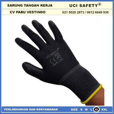 Uci Safety Sarung Tangan Industri Pabrik Hand Gloves Motor Bengkel - Gambar 5