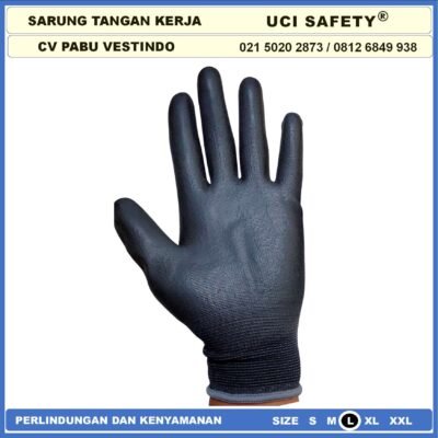Uci Safety Sarung Tangan Berkebun Tukang Coating Karet Pengaman kerja - Gambar 5