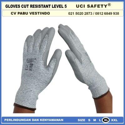 Uci Safety Resistant Gloves - Sarung Tangan Anti Sayat - Gambar 2