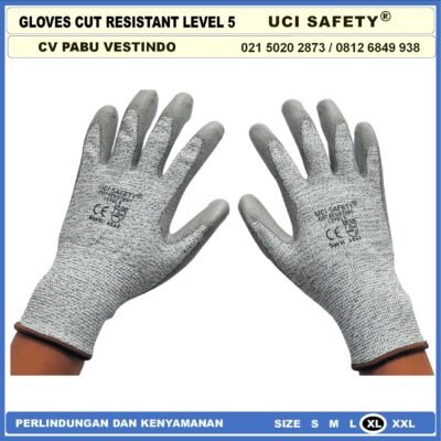 Tebal Sarung Tangan 4543 Sarung Tangan Cut Resistant Bengkel, Tukang - Gambar 4