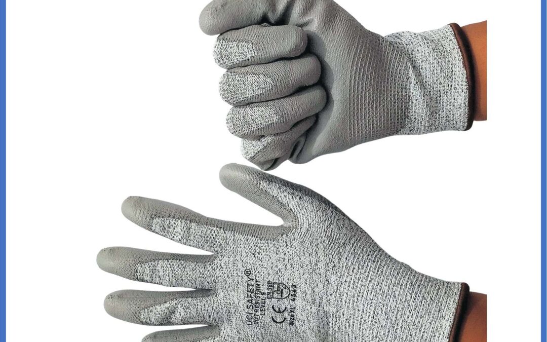 Tebal Motor, Berkebun, Mekanik, Bengkel, Tukang Sarung Tangan 4543 Karet Polyurethane Sarung Tangan Anti Potong Anti Sayat Cut Resistant safety Gloves Anti Benda Tajam