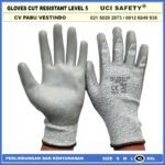 Sarung Tangan Uci Safety Kerja anti pisau benda tajam Kaca Size M (63)